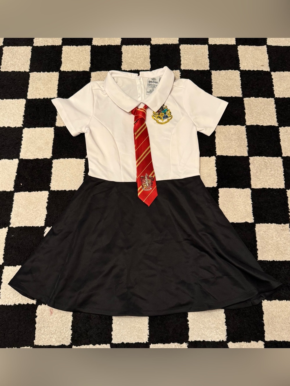 Wizarding World Of Harry Potter Hogwarts Uniform Dress w/ Gryffindor Tie Women’s